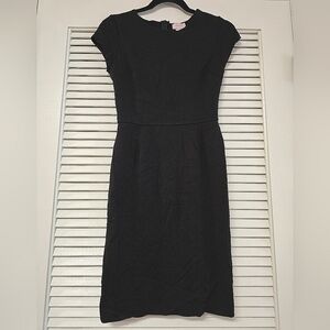 Love...ady - Classic Black Short-Sleeve Dress With Back Zipper